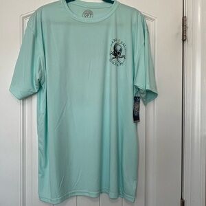 Vapor Apparel 50+ UV Protection Crab Graphic Short Sleeve T-Shirt Size XL NWT